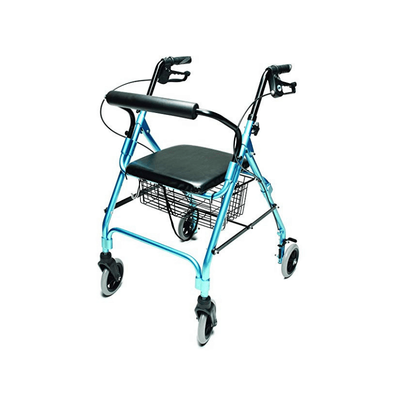 Lumex Walkabout Lite Four-Wheel Rollators - Lightweight 14.5 lbs - Senior.com Rollators